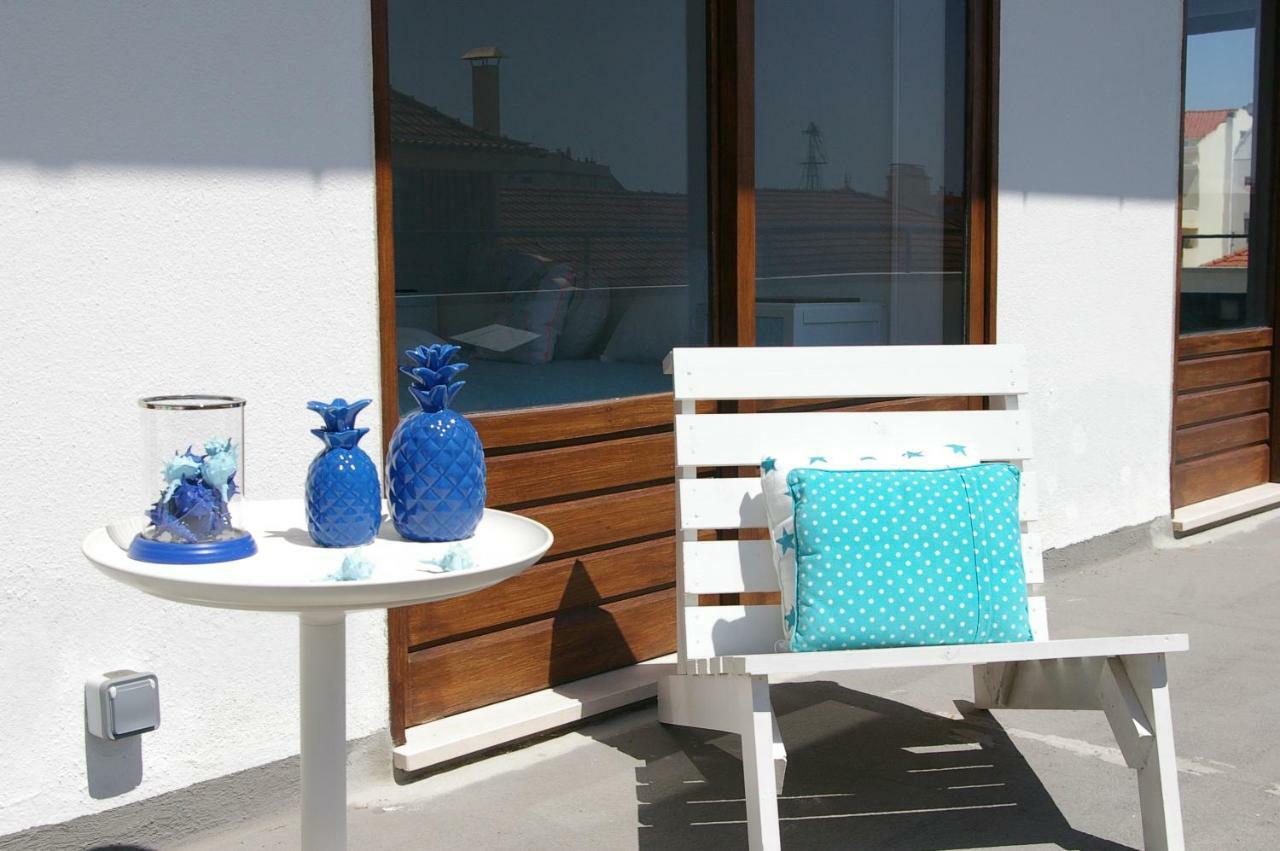 Blue Apartment Parede Beach House Exterior foto