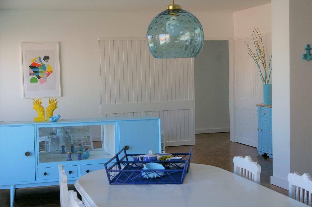 Blue Apartment Parede Beach House Exterior foto